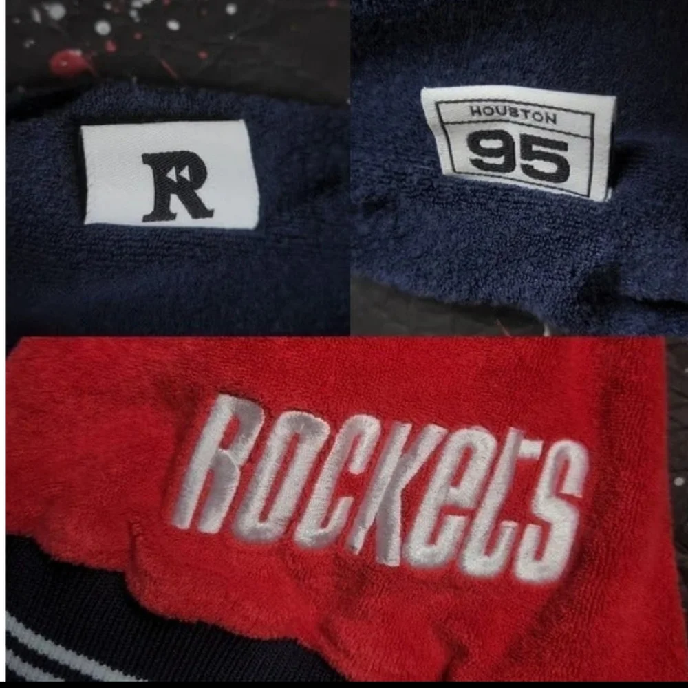 Houston Rockets vintage Nike stitched NBA throwback terry cloth shirt XL